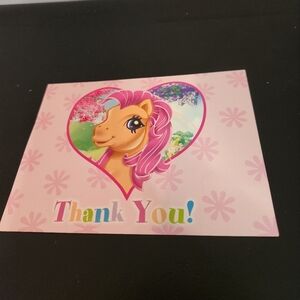 Thank You Card My Little Pony Post Card Made In USA 2003 Hasbro